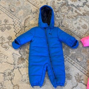 Puma Sport lifestyle 6-9 months hooded snowsuit barely worn.